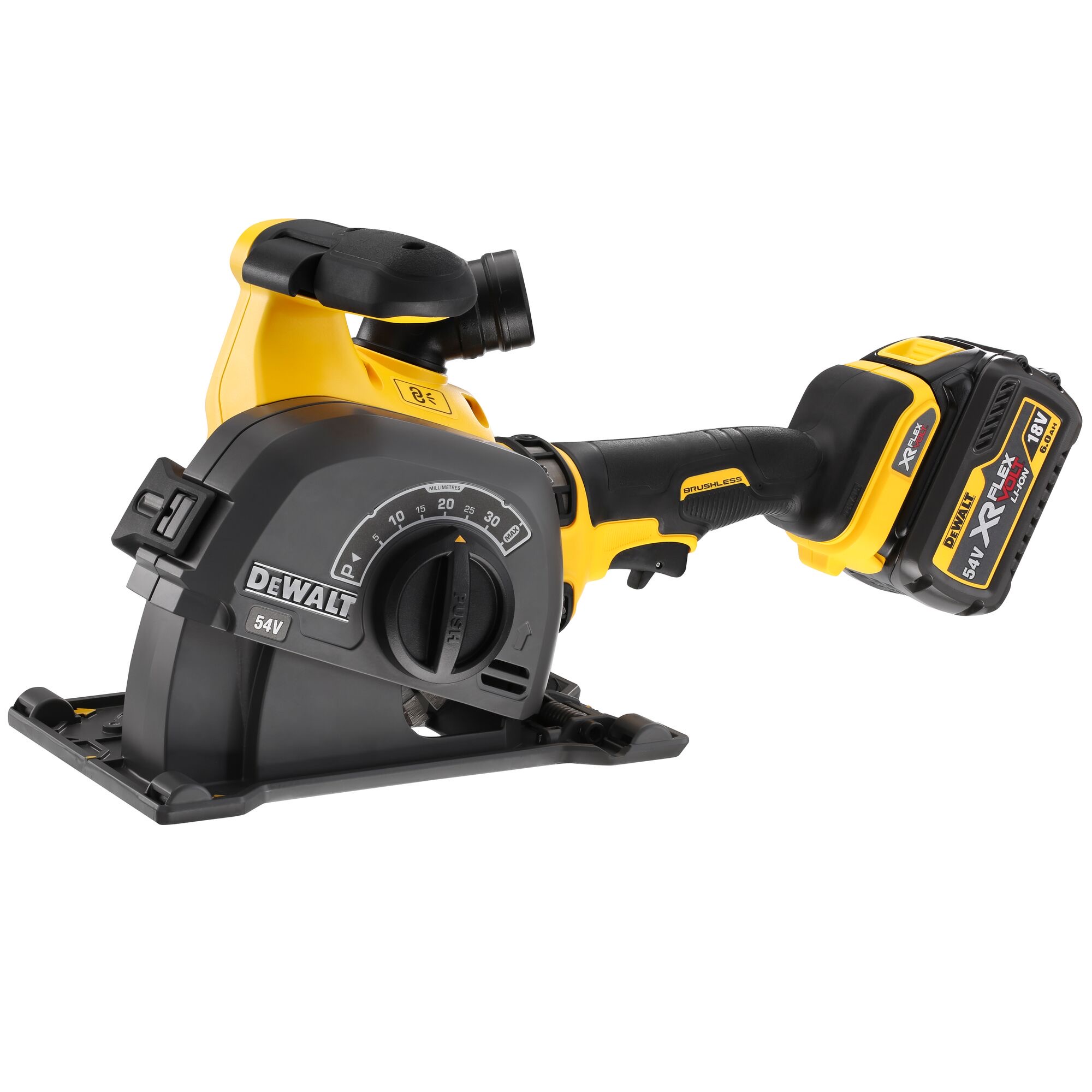 Mașină de frezat caneluri DeWalt 54V FlexVolt