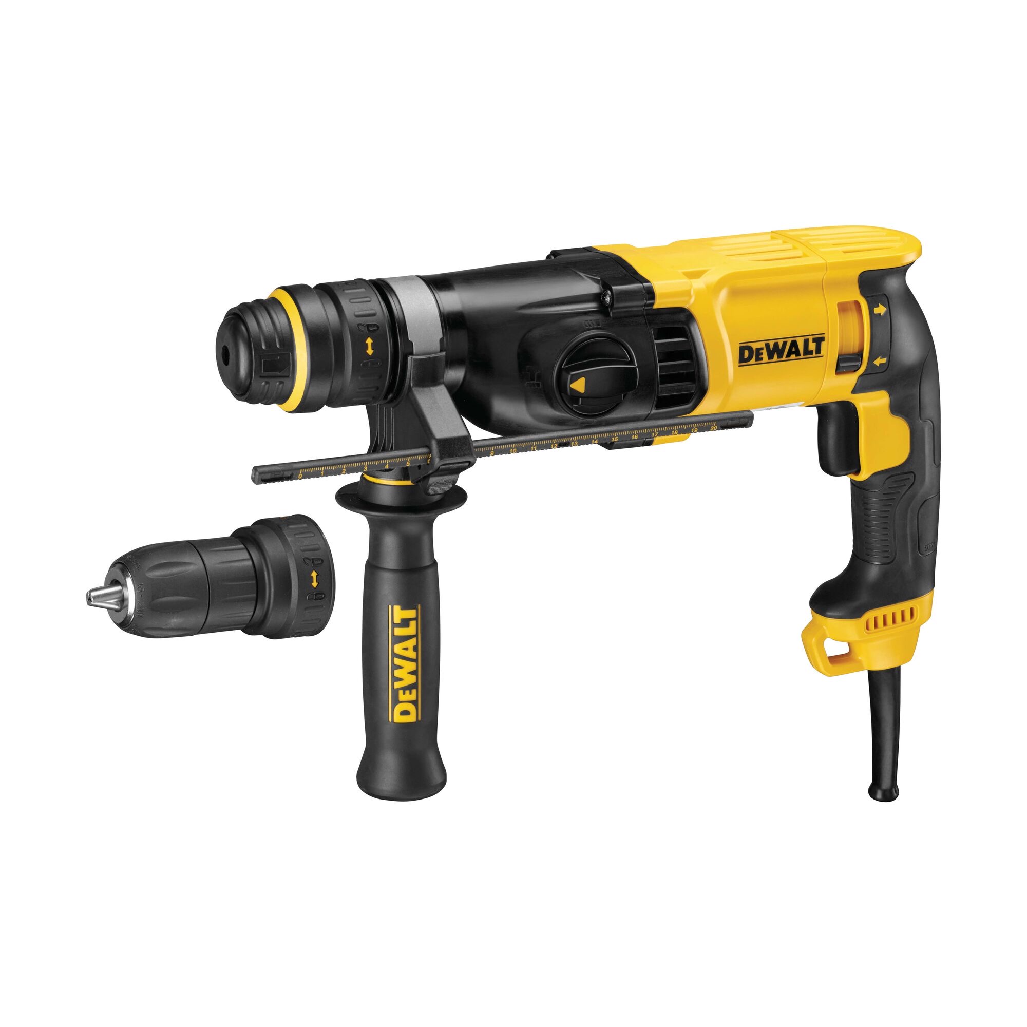 Rotopercutor DeWalt 26 mm, 3 moduri, 2 mandrine